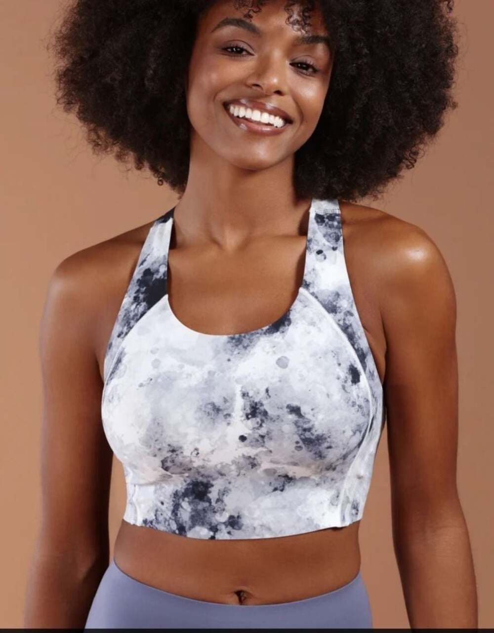 Comfelie Spots Bra Size XL Aero Poise Longline‎ Light Support Racerback